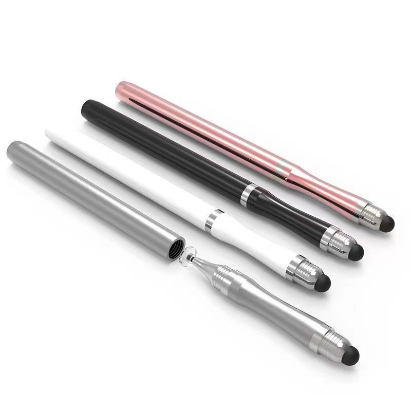 Drawing Tablet Pen Accessories - ユニバーサル双頭スタイラスペン iPad のラップトップ携帯電話アクセサリー描画タブレット容量性スクリーンタッチペン