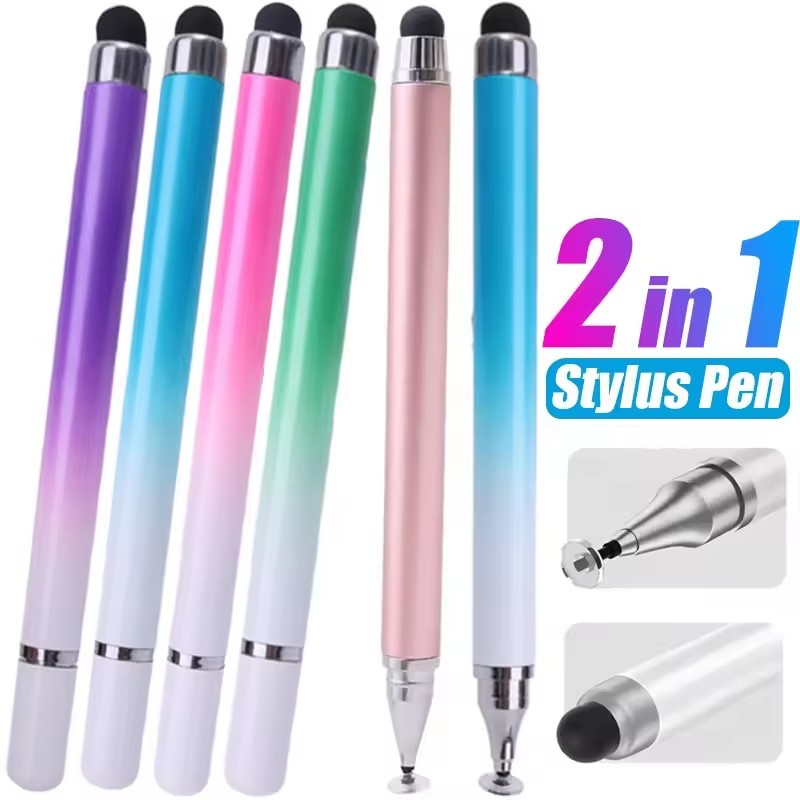 Drawing Tablet Pen Accessories - タブレット、モバイル、Android、IOS、電話、iPadアクセサリー、描画タブレットペン、静電容量式スクリーンタッチペン対応の2 in 1ユニバーサルスタイラスペン