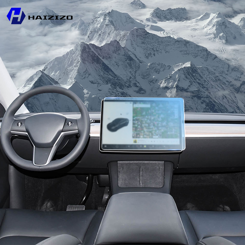 Screen Protector Matte - テスラモデル Y 2021-2024 車のインテリアマットスクリーンプロテクターコンソール GPS ナビゲーション