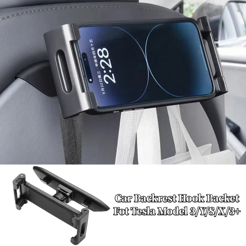 Tesla Tablet Accessories - テスラカーシートバックフック,アクセサリー,リアシート,電話,タブレットスタンド,iPhone,iPad, Huaweiサポート,モデル3,y,s,x,3