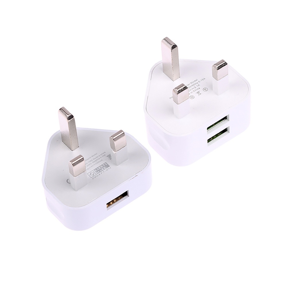Samsung Tablet Accessories Uk - ユニバーサル英国プラグ 1/2ポートUSB付き壁掛け充電器 3ピン電源アダプター 旅行用充電器 iPhone、Samsung、Xiaomi、タブレット対応