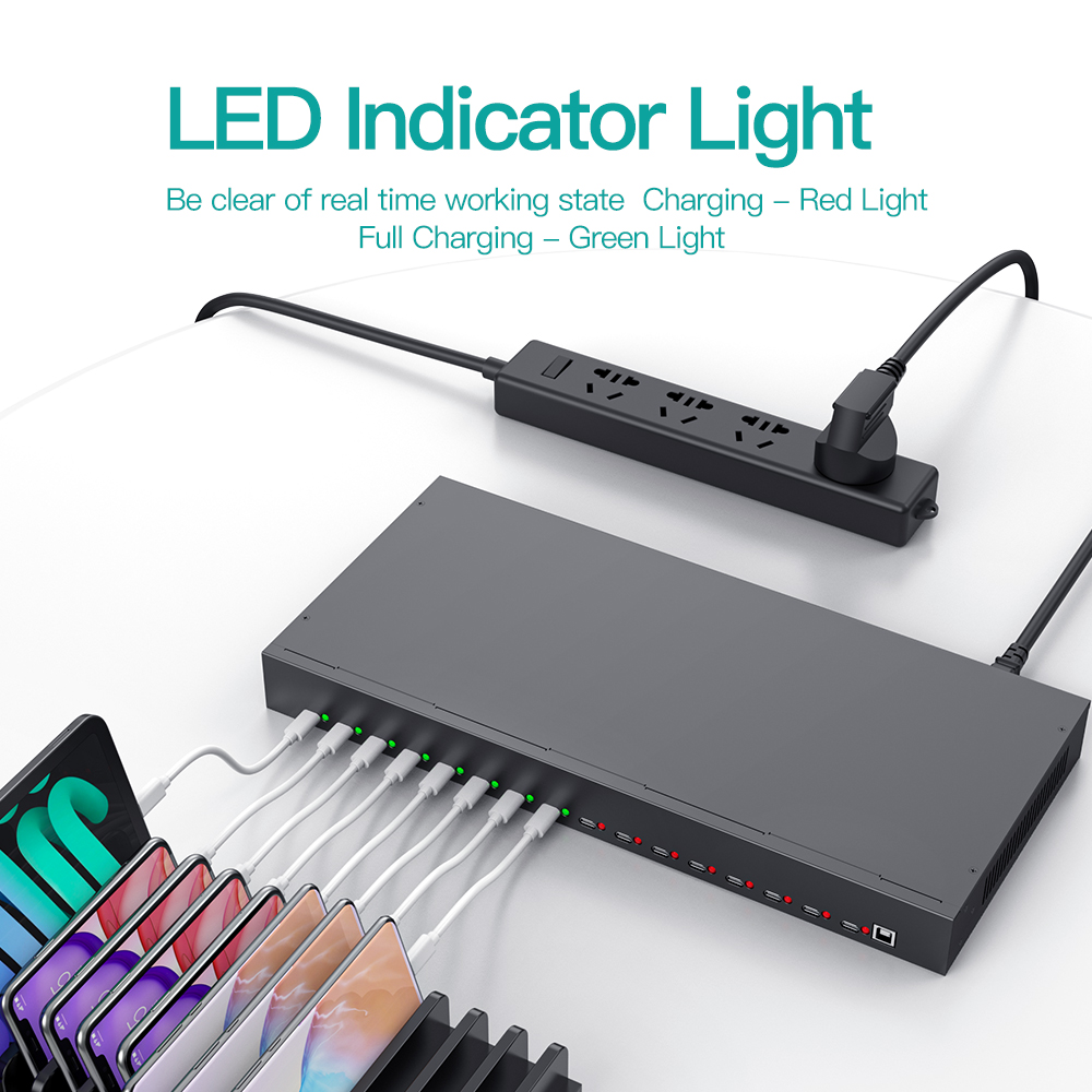 Usb Hub Type C - A-165C Sipolar 16ポートUSB-Cハブアダプター タイプCハブ 200W 急速2.4A