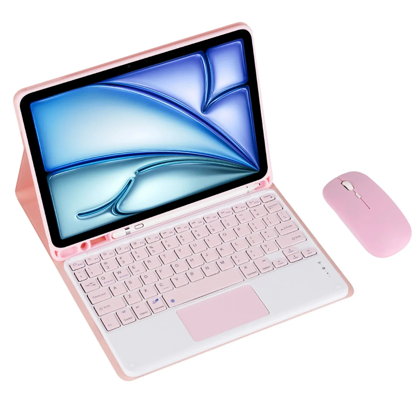 Tablet Keyboard Case - Xiaomi Redmi Pad 2 10.95インチタブレット用キーボードケース＆マウス、取り外し可能なワイヤレスキーボードカバー、内蔵ペンホルダー付き