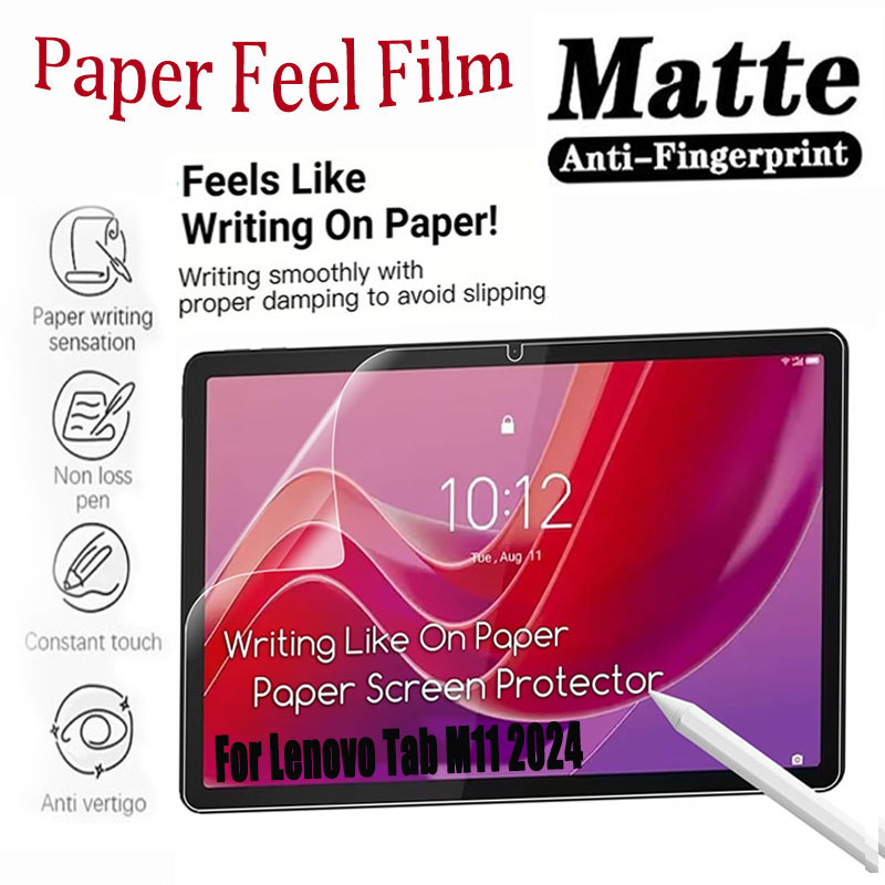 Paper Feel Screen Film - マット紙の感触フィルムレノボタブ M11 2024 11.0 