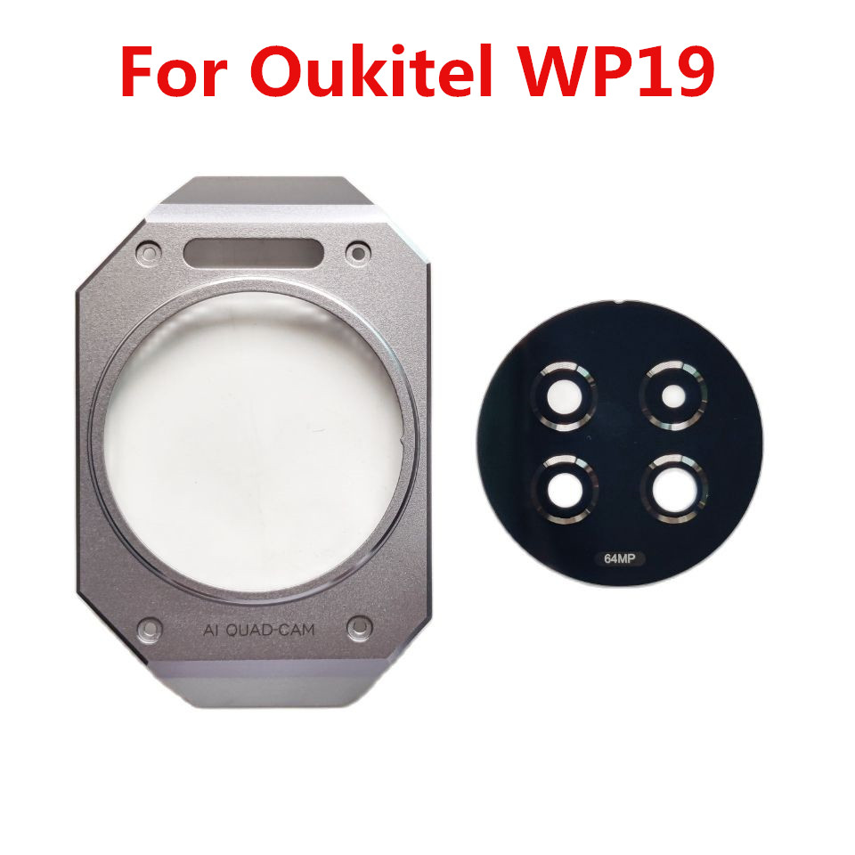 Oukitel Tablet Accessories - Oukitel WP19 携帯電話リアバックカメラレンズガラスカバーアクセサリー + 粘着テープ