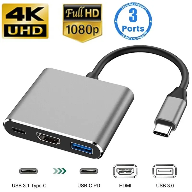 Usb Hub Type C - Switch/電話/コンピュータ用 Type-C 3-in-1 マルチポート アダプター |