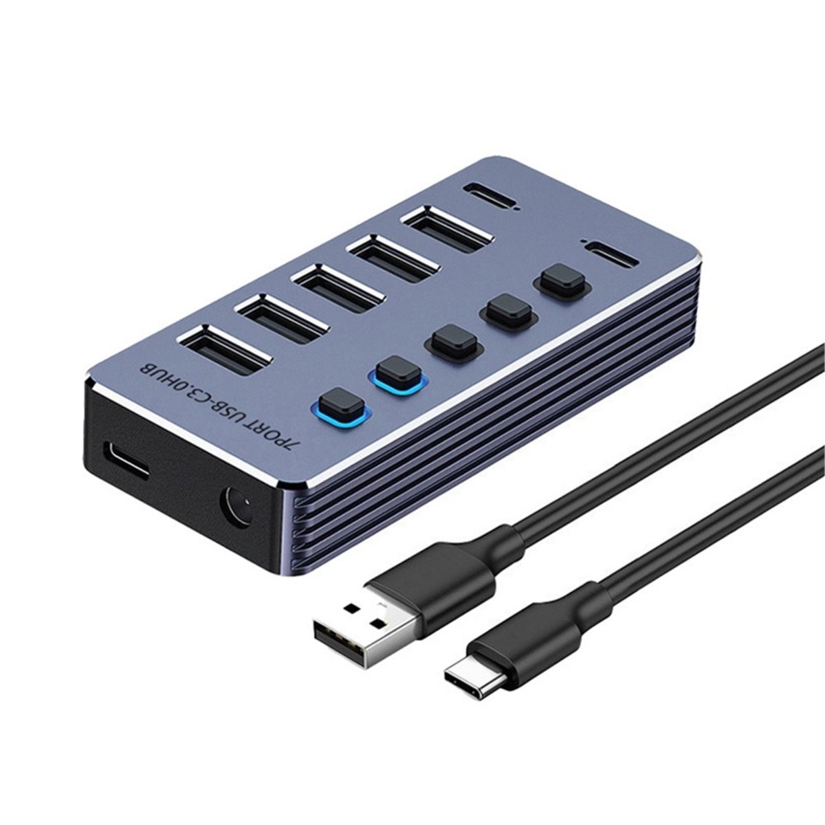 更新しました。 5ポートUSB 2ポートType-Cハブスプ - Usb Hub Type C のレビューと価格