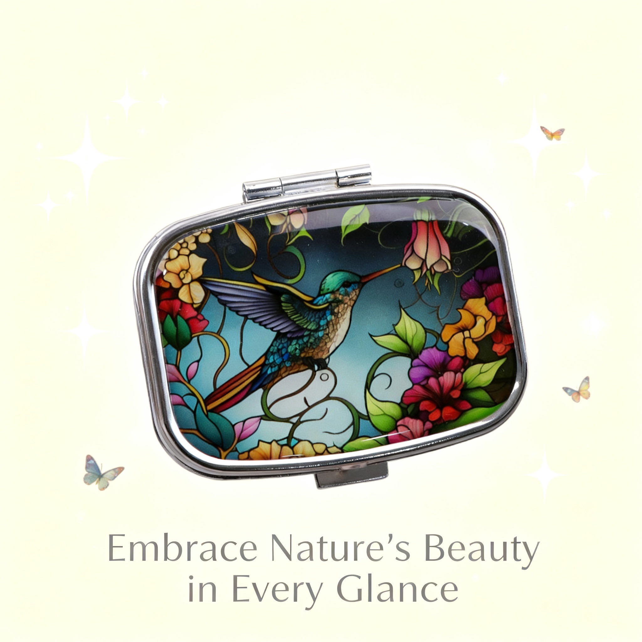 かわいい鳥の漫画旅行用ピルオーガナイザーポータブルミニピルケ - Essential Tablet Accessories のレビューと価格