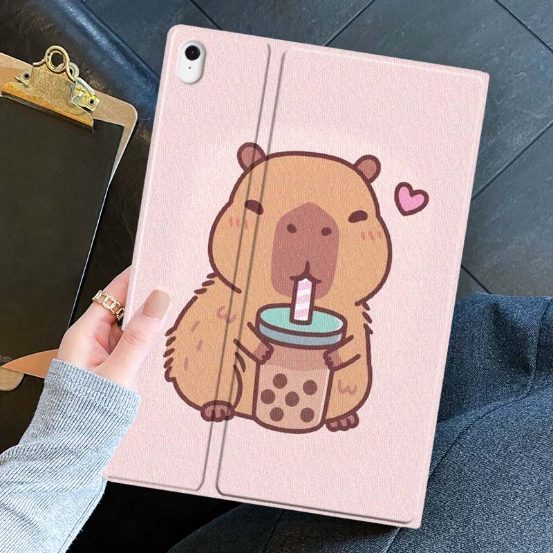 漫画カピバラバブルティー柄 サムスン Galaxy Tab  - Samsung Tablet A9 Accessories のレビューと価格