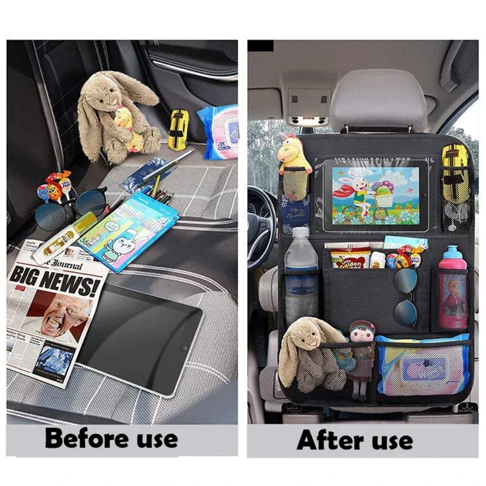 カーシートバックオーガナイザー 9 収納ポケット タッチスク - Tablet Accessories For Kids のレビューと価格