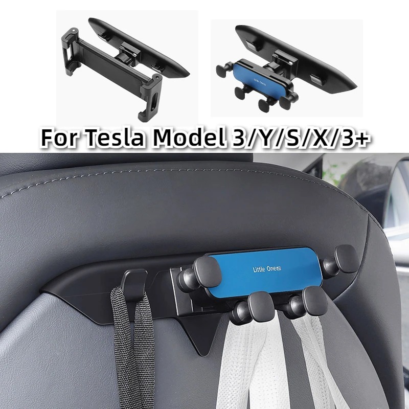 テスラ モデル3/Y/S/X用 後部座席ブラケットフック シ - Tesla Tablet Accessories のレビューと価格