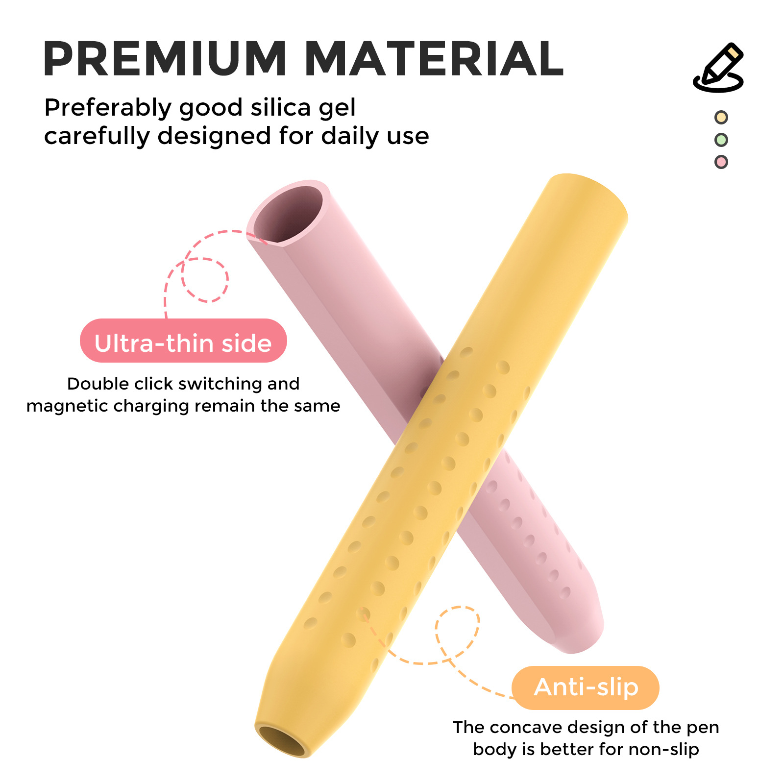 1PC スタイラスカバー Apple Pencil 1 2  - Tablet Accessories For Kids のレビューと価格
