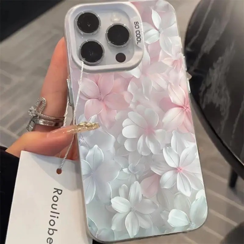 ピンクの花柄ケース iPhone 15Pro 17 16 1 - Paper Feel Screen Film のレビューと価格