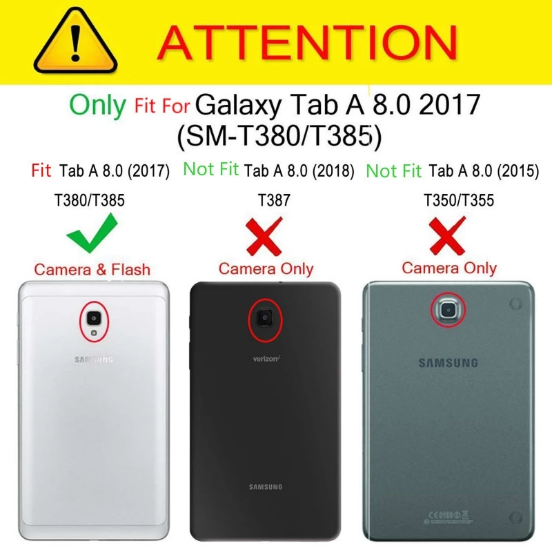 タブレットケース三星銀河タブ A 8.0 2017 T380 - Tablet Cover Accessories のレビューと価格