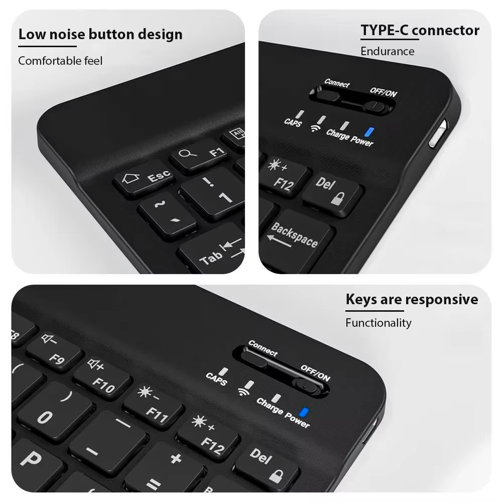 Bluetooth ワイヤレスキーボード携帯電話タブレットキ - Essential Tablet Accessories のレビューと価格