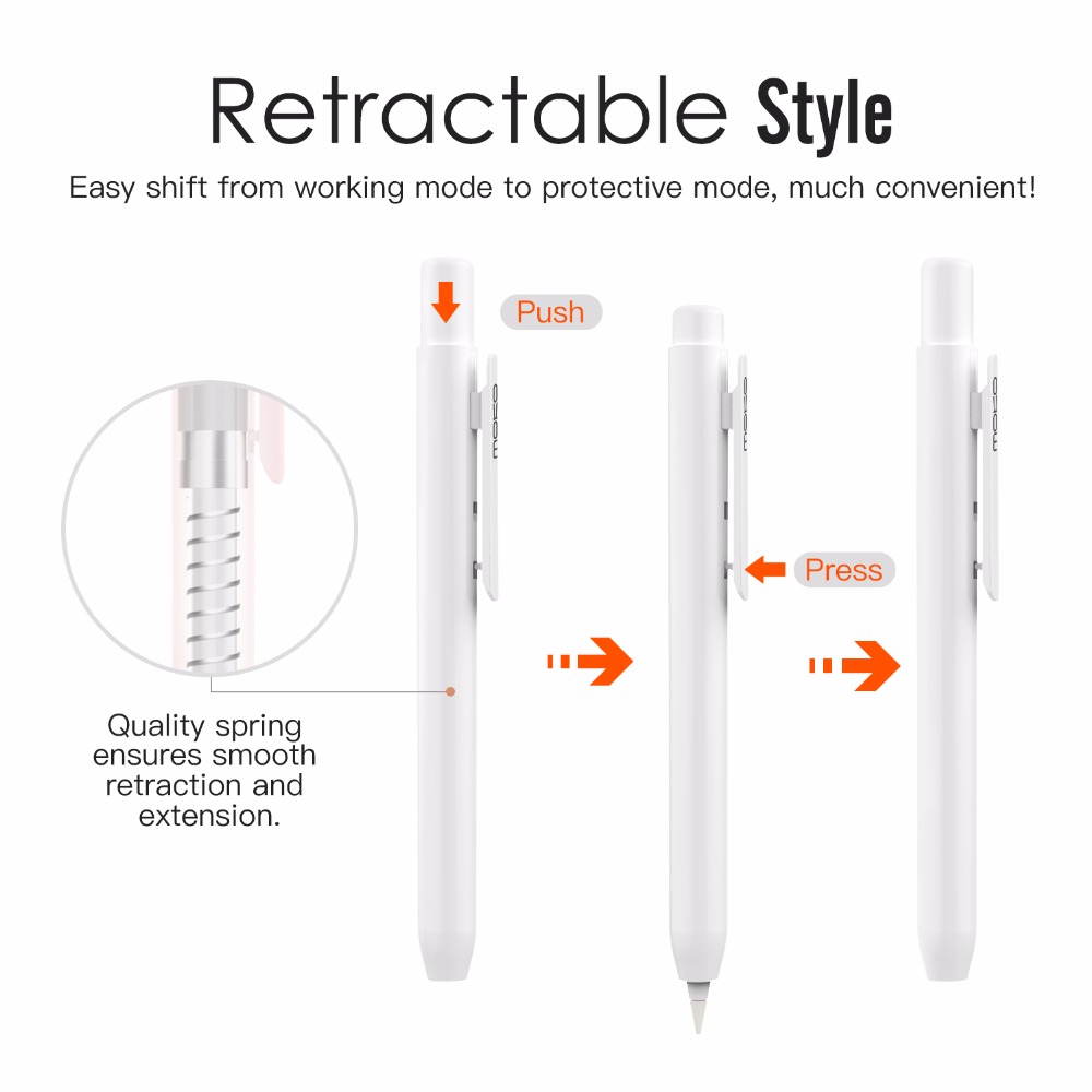 Apple Pencil用moko保護ケース、クリップ内蔵ペ - Tablet Accessories For Kids のレビューと価格