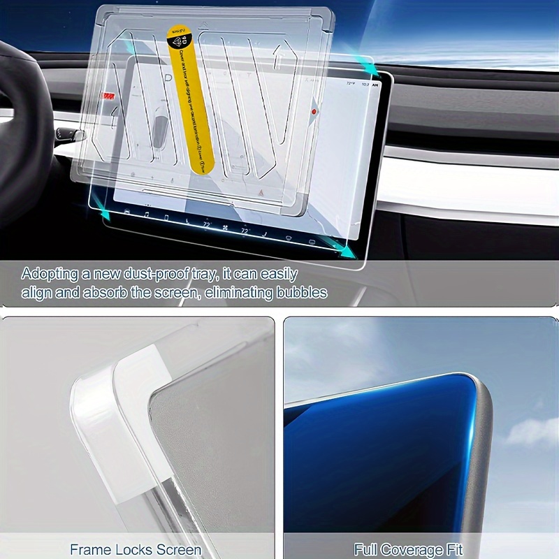 強化ガラススクリーンプロテクター テスラ モデルY YL 2 - Screen Protector Matte のレビューと価格