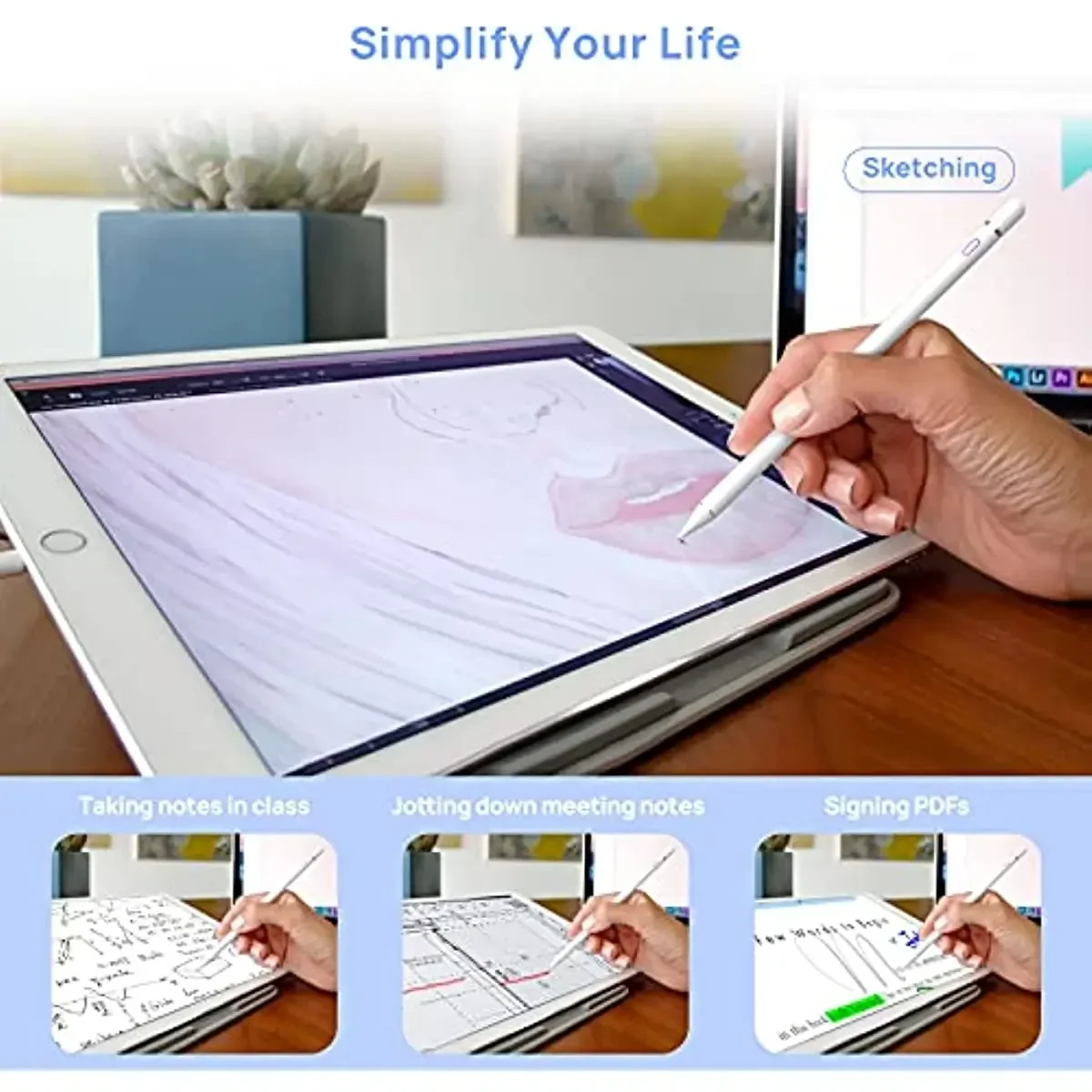 Apple Pencil対応スタイラスペン iPad 2/3 - Tablet Accessories For Kids のレビューと価格