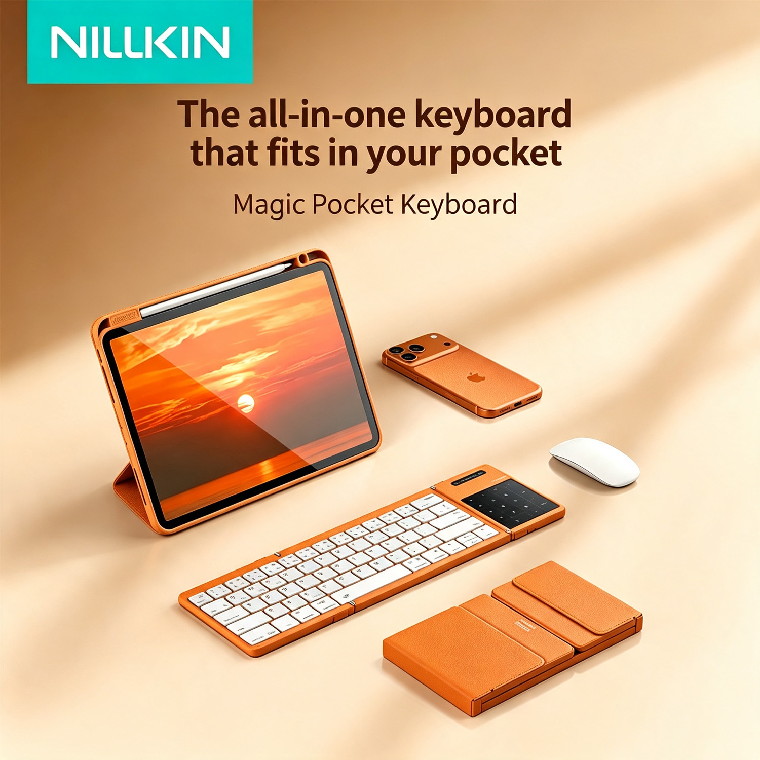 Nillkin フルサイズ折りたたみ式Bluetooth 5 - Bluetooth Trackpad のレビューと価格