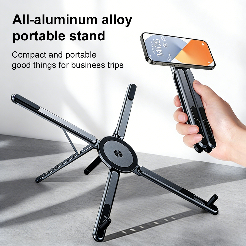 携帯電話用マグネット式ホルダー＆自撮り棒 3-in-1 折り - Essential Tablet Accessories のレビューと価格