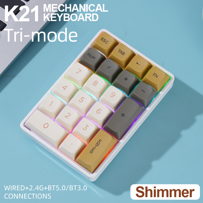 K21 トリモードメカニカルテンキー FREEWOLF ホッ - Bluetooth Trackpad のレビューと価格