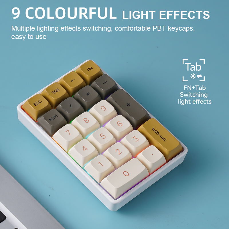 K21 トリモードメカニカルテンキー FREEWOLF ホッ - Bluetooth Trackpad のレビューと価格